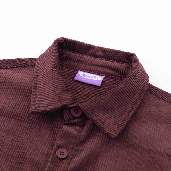 Рубашка Velvet Button бордовая - фото 4