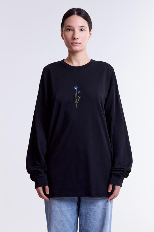 Лонгслив Василек Черный - фото 6