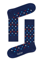 Носки унисекс Dot Sock в мелкий цветной горох (Размер: 25) (Цвет: синий)