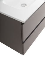 Тумба с раковиной подвесная BelBagno KRAFT-700-2C-SO-GSO Темно-Серый матовый, раковина белая BB700ETL