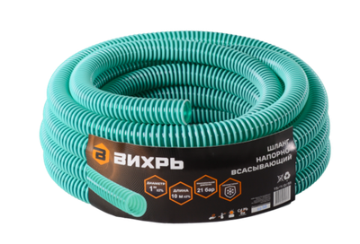 Шланг напорно-всасывающий ВИХРЬ 1" 25 мм 10 метров 73/7/2/35