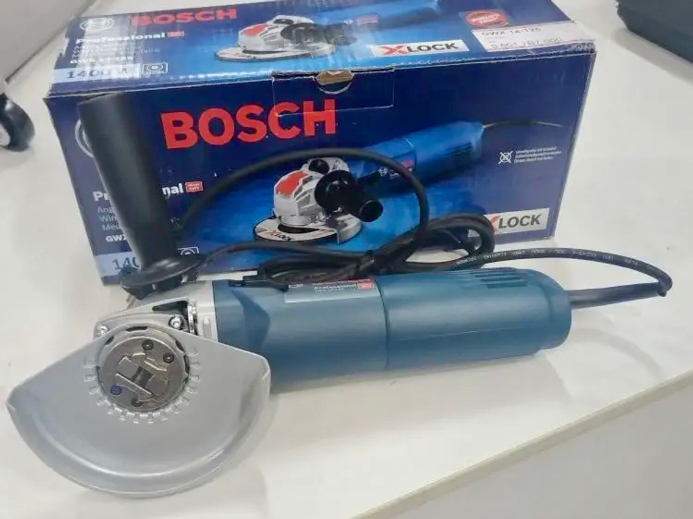 Угловая шлифмашина BOSCH GWX 14-125 c системой X-LOCK 06017B7000