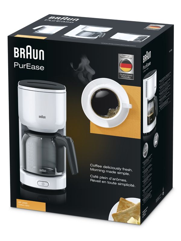 Капельная кофеварка Braun PurEase KF3100WH