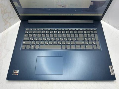 Ноутбук Lenovo IdeaPad 3 17ADA05 (81W2003XRK) 17.3"/AMD Ryzen 3 3250U/RAM 8 GB/SSD 256 GB/AMD Radeon Vega 3/1600х900/TN/DOS/Подсветка кл-ры:нет/синий. Состояние: Уценка/царапины на крышке матрици
