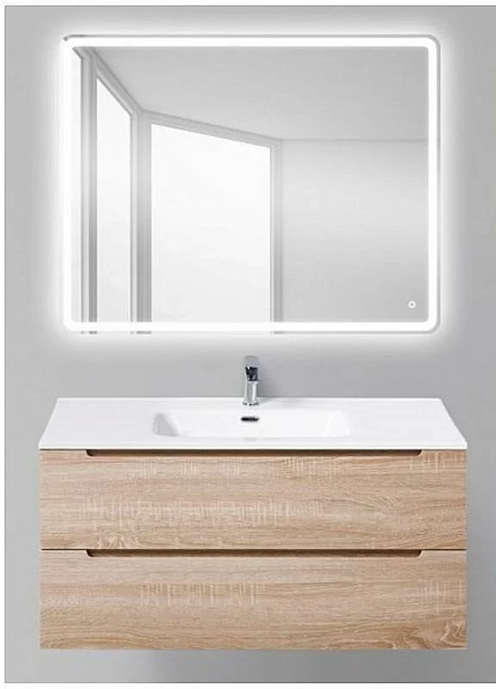 Тумба с раковиной Belbagno ETNA 80 rovere bianco