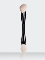 NONSTOPMAKEUP BS03 Flawless Finish Foundation Brush, Кисть для тона, скульптора, румян, двусторонняя кисть, высококачественный синтетический ворс, черная, 1 шт