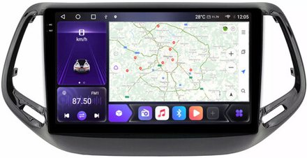 Магнитола для Jeep Compass 2016+ - Carmedia OL-1255 QLed+2K, Android 12, ТОП процессор, CarPlay, SIM-слот