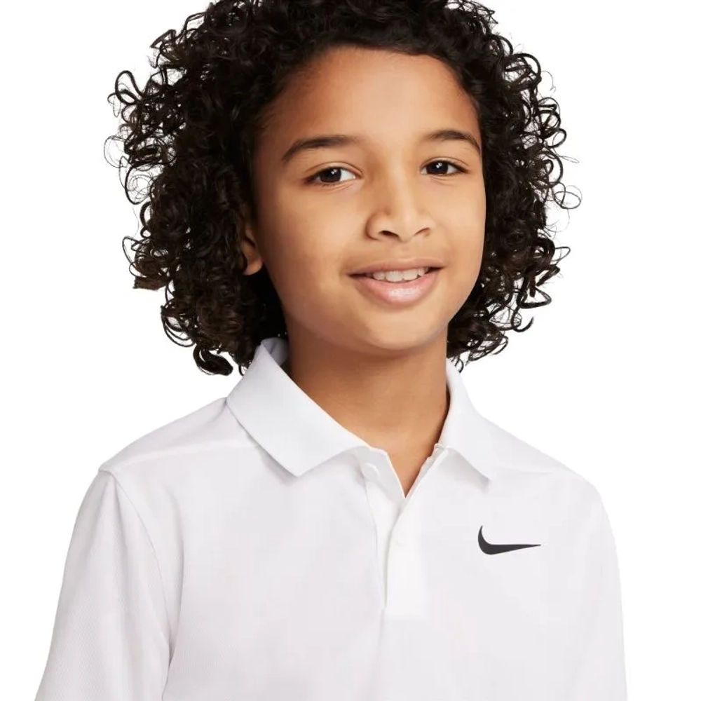 Детская теннисная футболка Nike Boys Dri-Fit Victory Golf - white/black