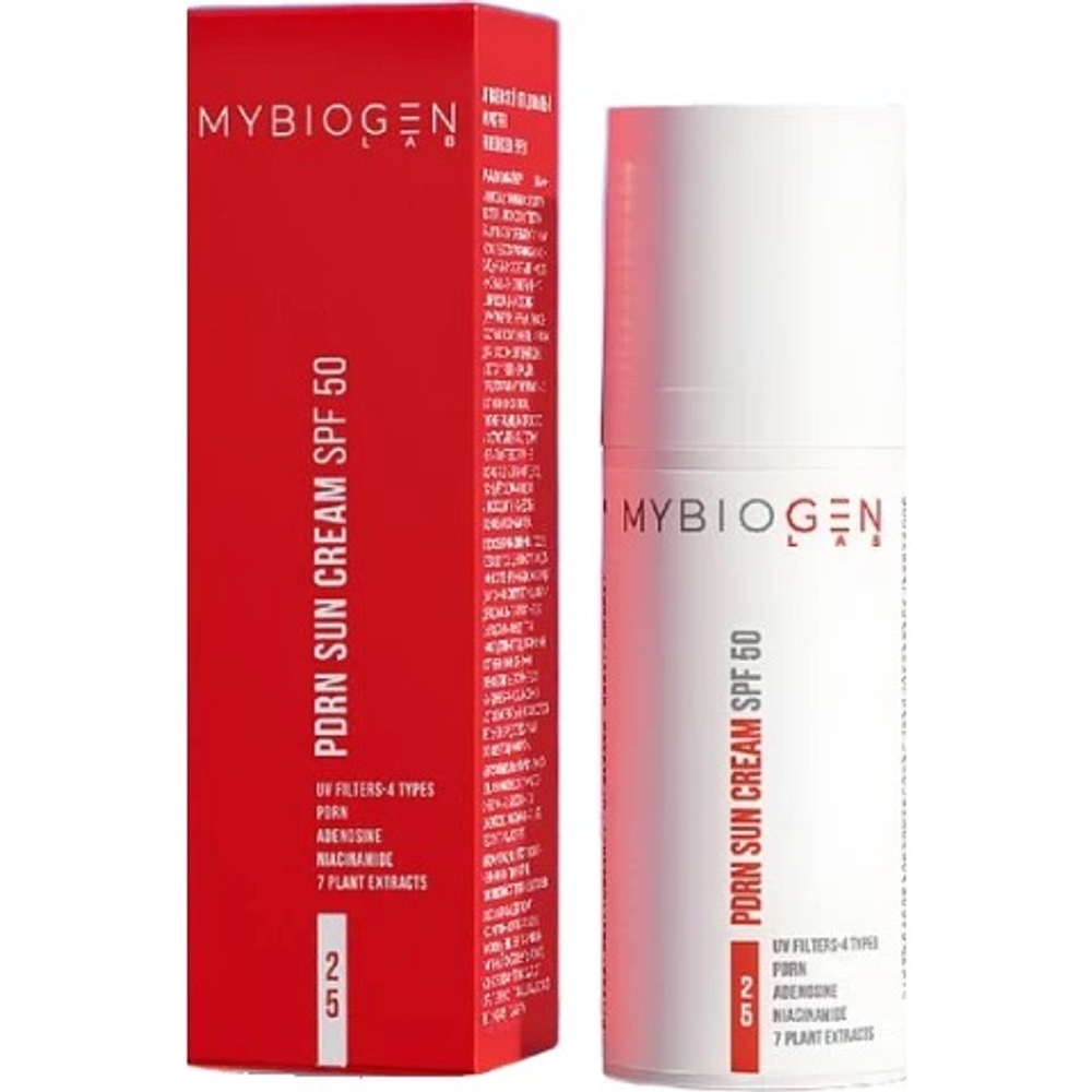 MYBIOGEN By Biogenesis Lab Антивозрастной солнцезащитный крем, 50 мл | PDRN Sun Cream SPF 50