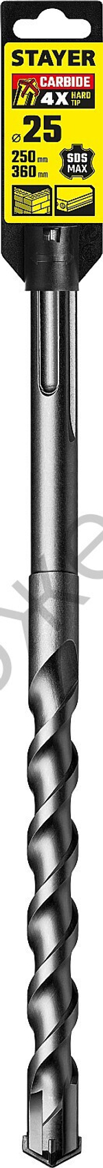 STAYER HERCULES-4Х 25 x 250/360 мм, SDS-max бур, PROFESSIONAL (29370-250-25)