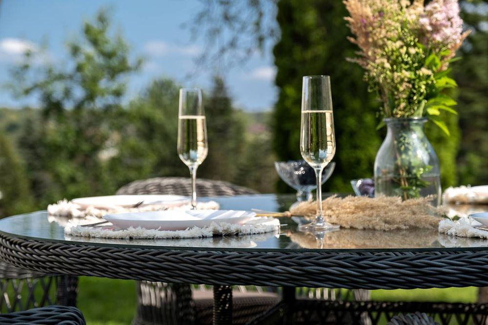 "Эспрессо–150 S" обеденная группа плетеная, цвет графит