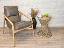 Чаша Shaped stone plate-coffee color