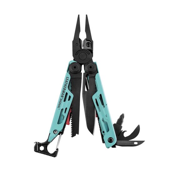 Мультитул-инструмент Leatherman Мод. SIGNAL BLACK AQUA (чехол: нейлон BLACK L) 19 инструментов