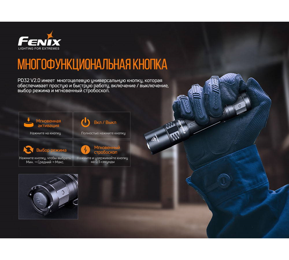 Фонарь Fenix PD32 V2.0