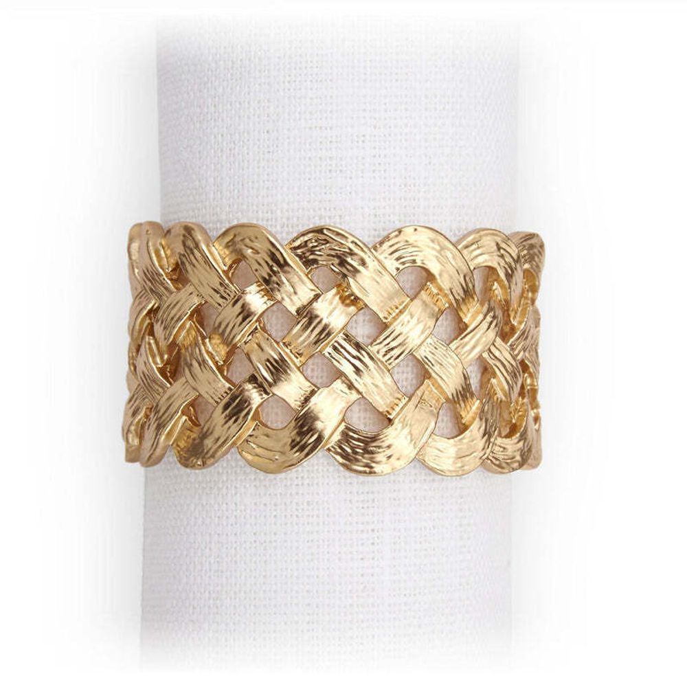 Набор колец для салфеток L'Objet Braid Gold (4 шт.)