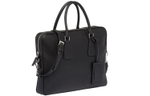 PRADA Zip Closure Saffiano Leather Handbag Regular Men"s Black