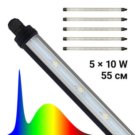 Светодиодный светильник для растений  PROPAGATOR LED TUBE SIZE L (5x10 Ватт)