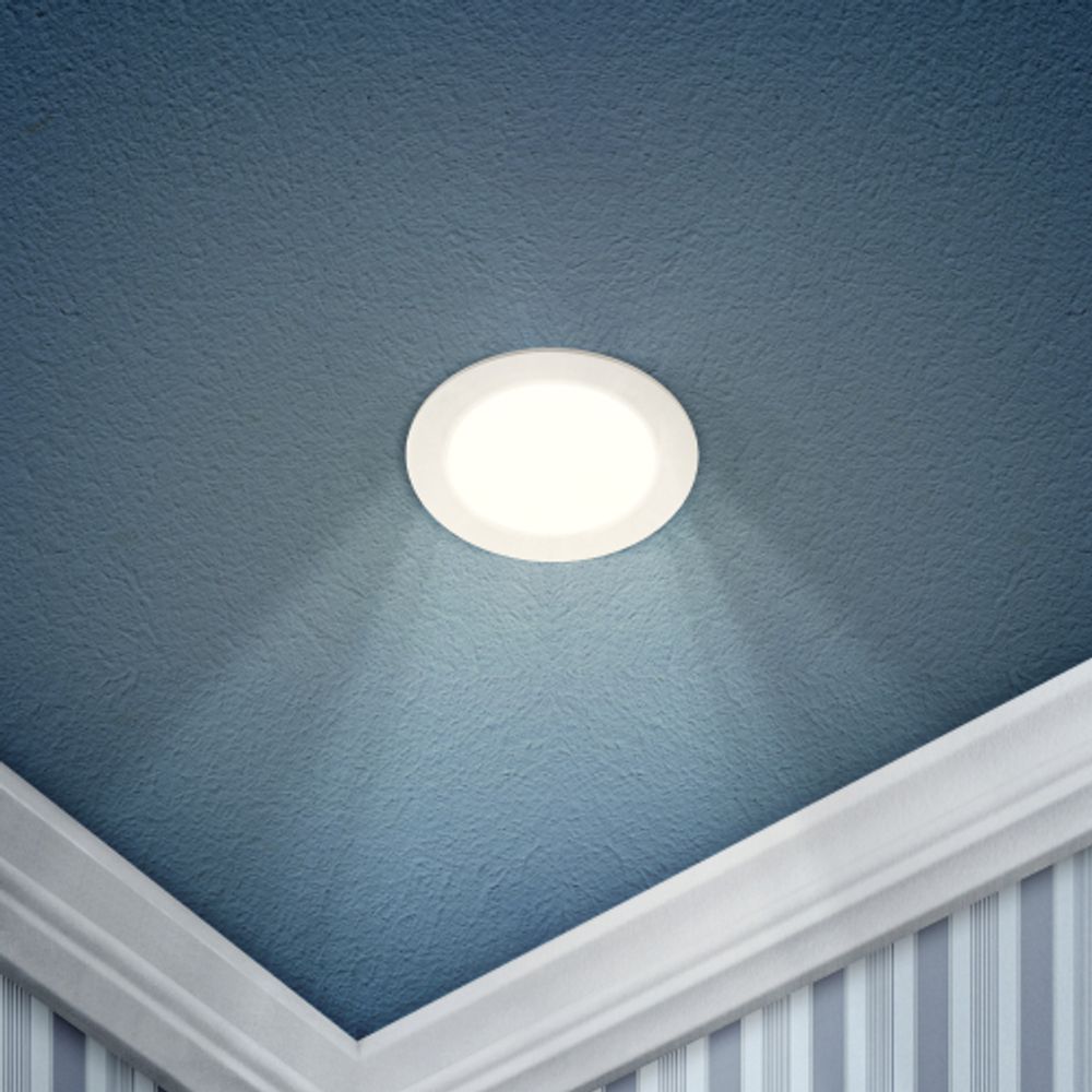 Светильник светодиодный встраиваемый Даунлайт ЭРА LED 1-3-4K Slim панель 3Вт 4000К круг | Downlight