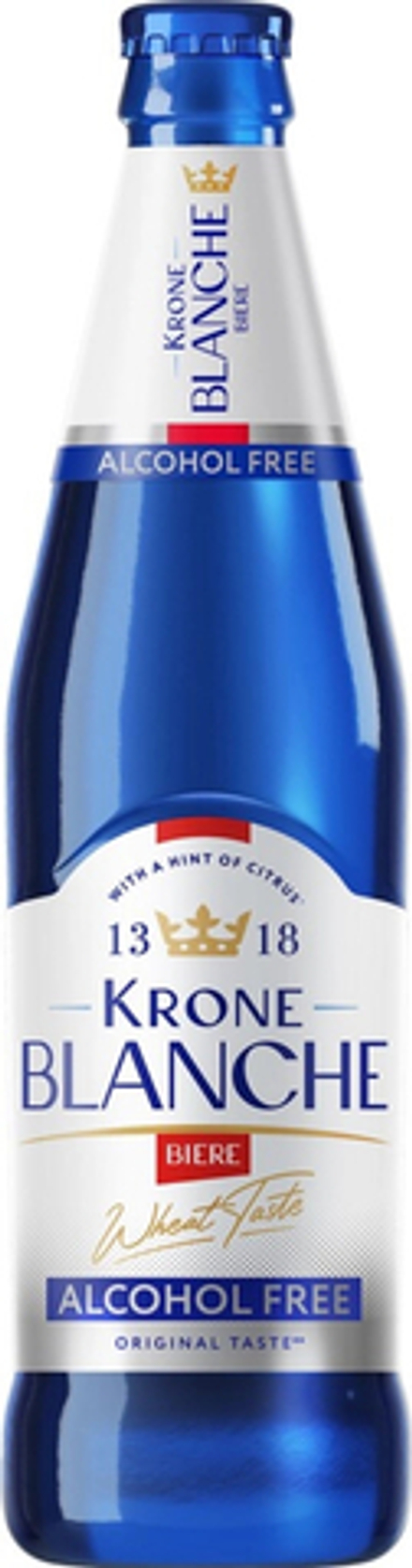 Пиво Крон Бланш Бьер Безалкогольный / Krone Blanche Biere Alcohol Free 0.45 - стекло