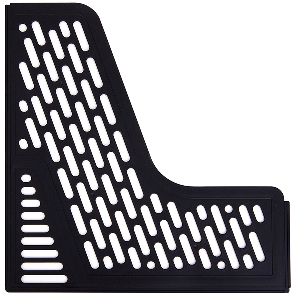 Лоток вертикальный DELI, 3 отделения, чёрный