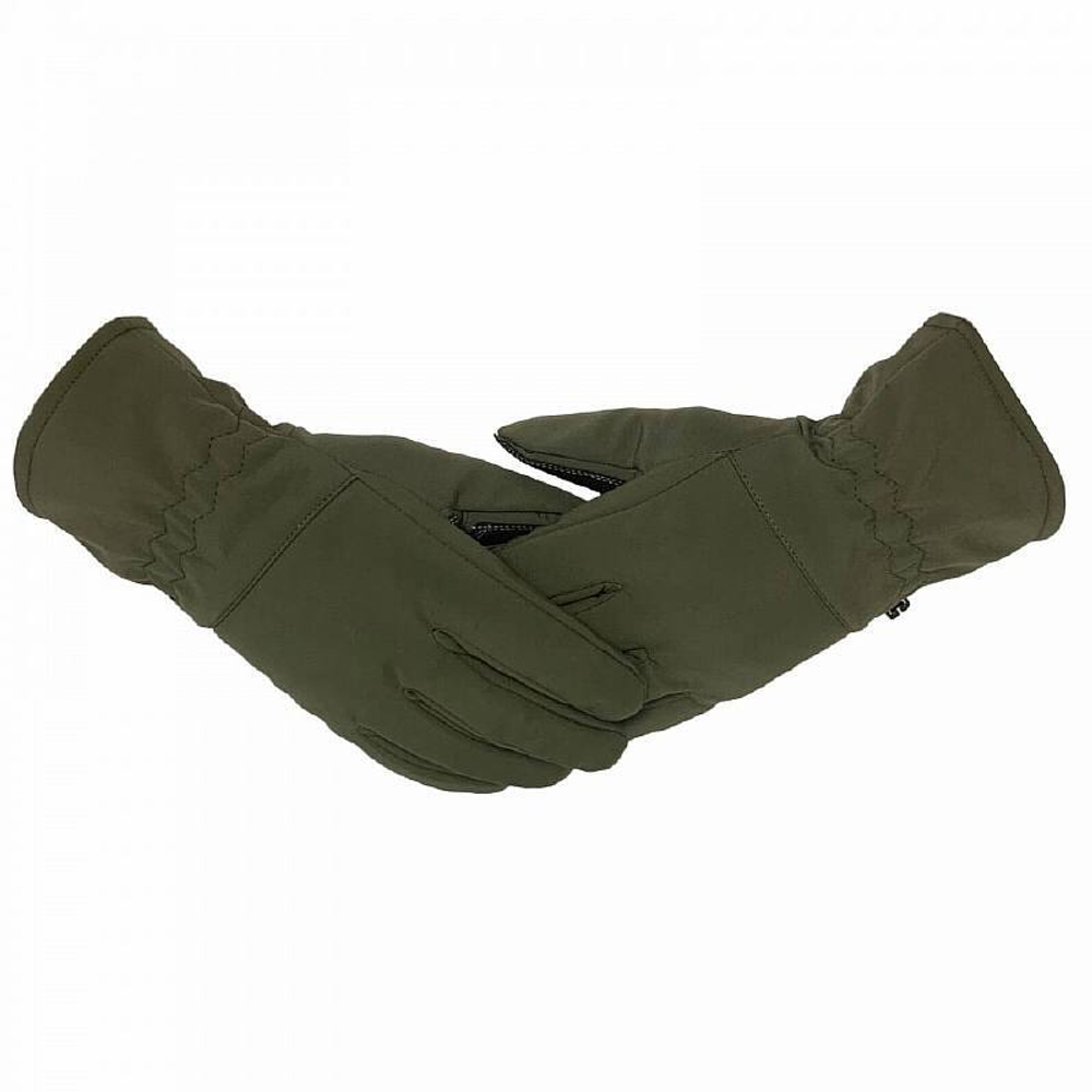 Зимние тактические перчатки Soft Shell олива