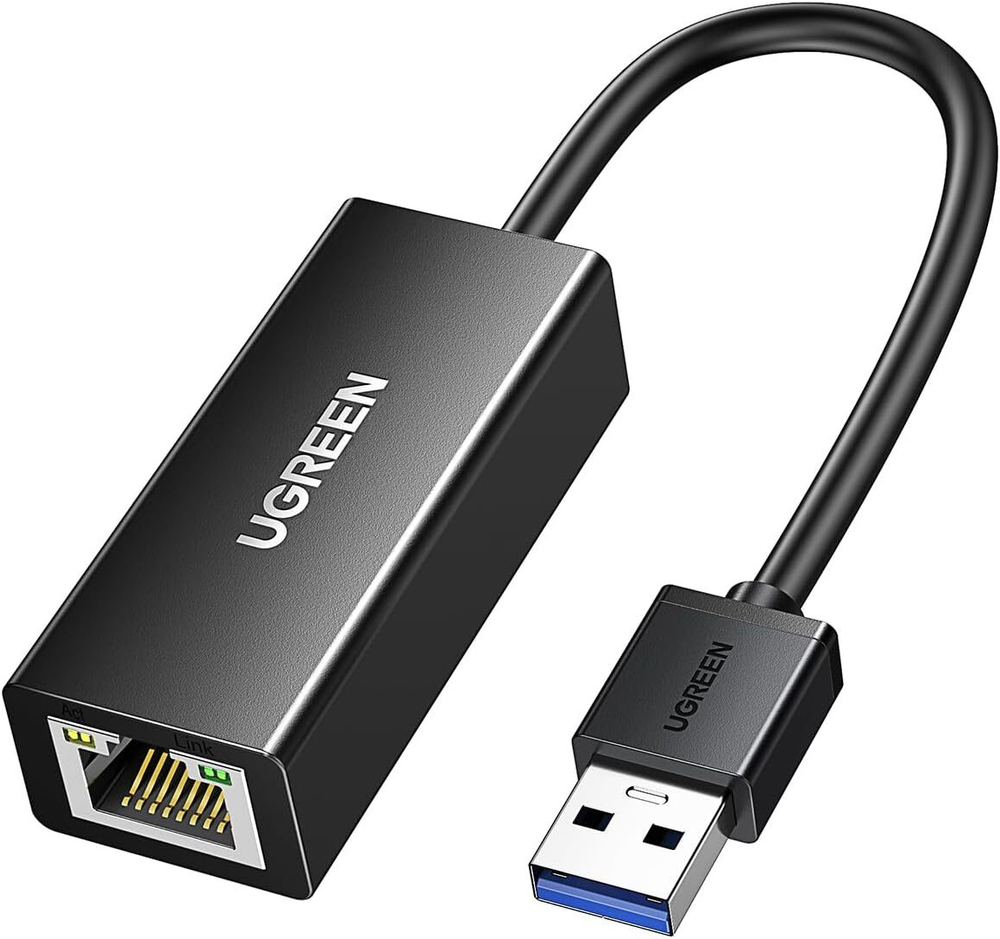 Конвертер USB 3.0 на LAN RJ-45,10/100/1000 Mbps UGREEN 20256