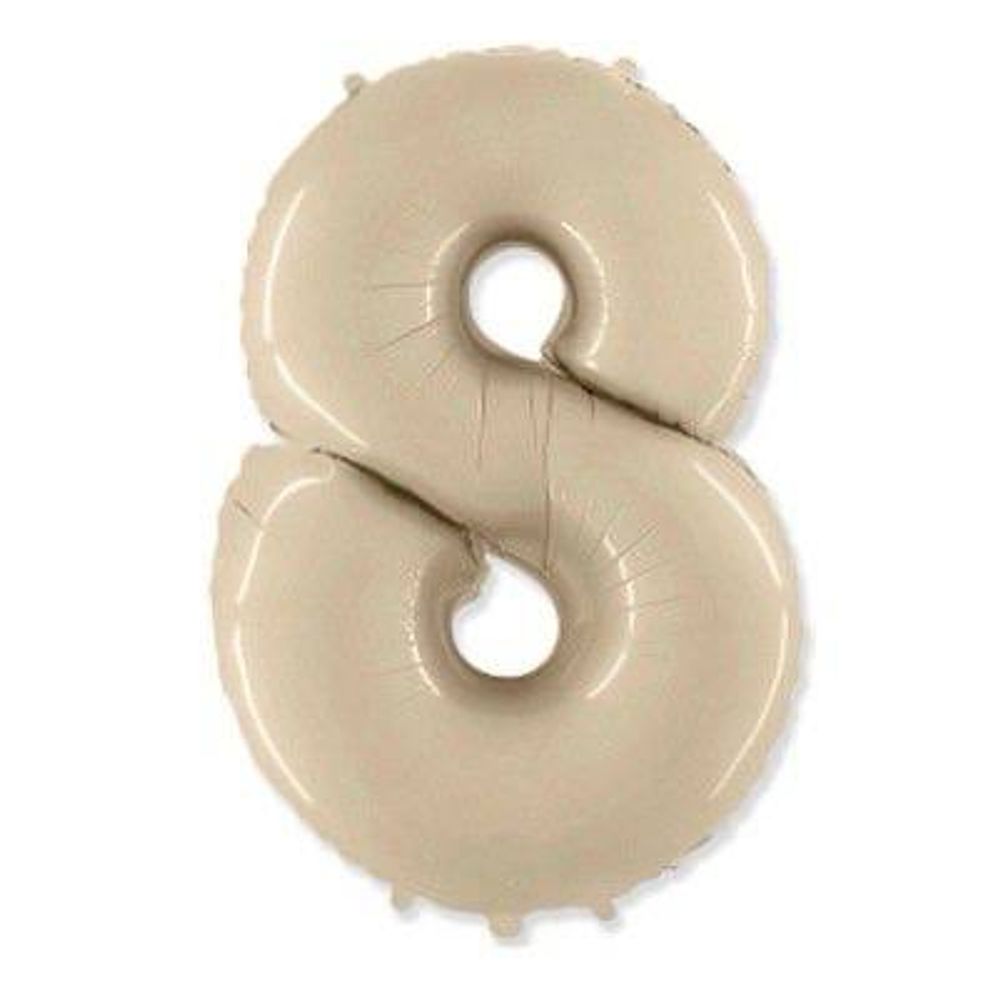 Цифра "8" Кремовая
