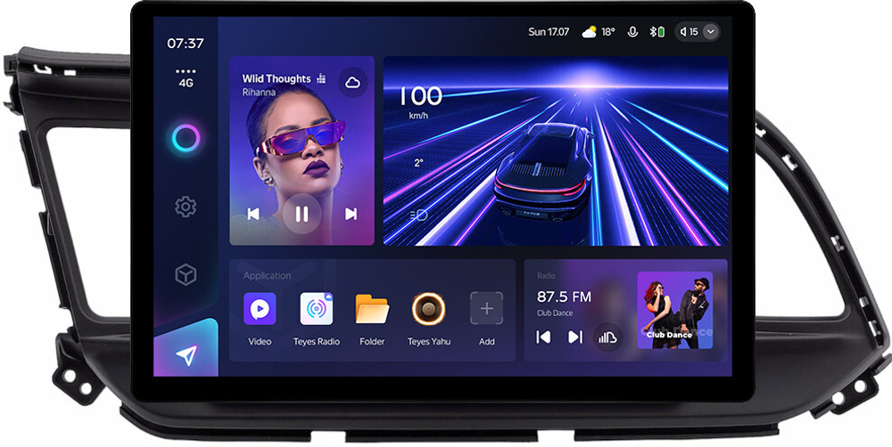 Магнитола для Hyundai Elantra 6 2018-2020 (штатная КЗВ) - Teyes CC3-2K монитор 13", QLED+2K, Android 10, ТОП процессор, 4G SIM-слот, CarPlay