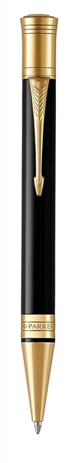 Шариковая ручка Parker Duofold Classic Black GT Fountain Pen, стержень: M, цвет чернил: black, в подарочной упаковке.