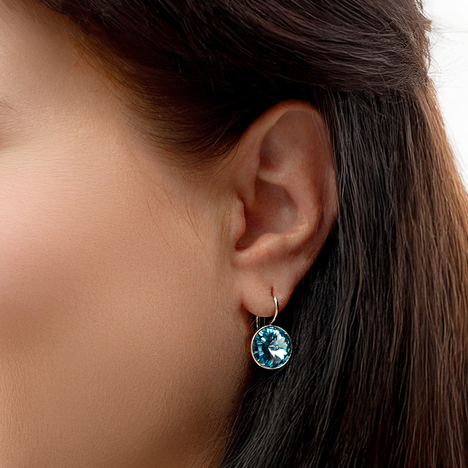 Серьги Fiore Luna Aquamarine A1903.M22 BL/S