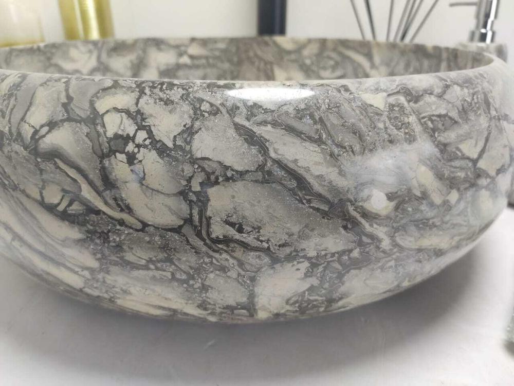 Раковина из мрамора Donut Doreng Grey DM-60276 45*45*15