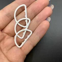 Полукольцо для бретели белое 25 мм (цв. 001), Arta-F