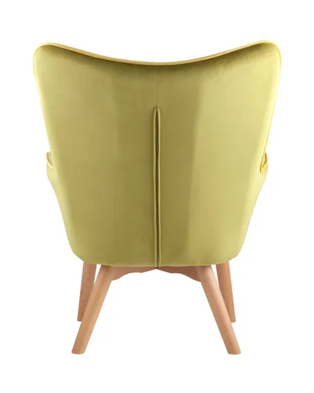 Кресло Contour, оливковый велюр
