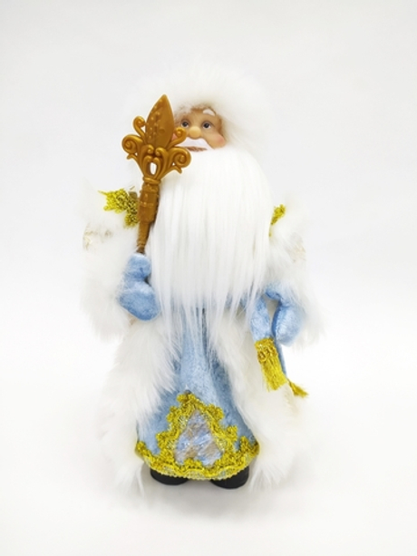 Дед мороз в голубой шубе и белой шапке 30см Triumph Nord
