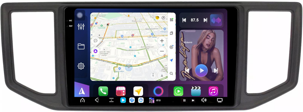 Магнитола для Volkswagen Crafter 2 2017+ - FarCar GX3001M монитор 10.36" 2K QLED на Android 14, TS20, 6+128Гб, CarPlay, 4G SIM-слот