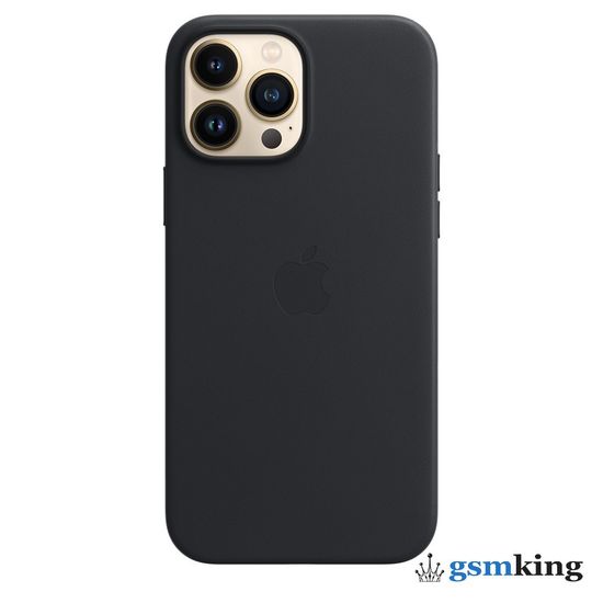 Apple Leather Case with MagSafe iPhone 13 Pro Max Midnight «Тёмная ночь» MM1R3ZE/A