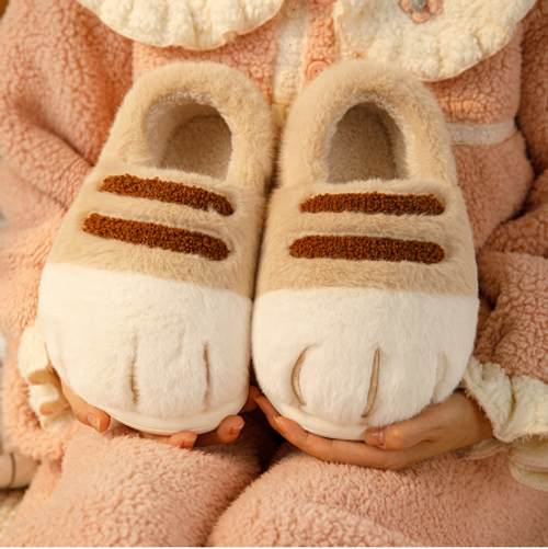 Тапочки "Лапки", бежевый