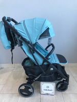 Коляска прогулочная Babalo 2024 Озёрный текстиль на черной раме