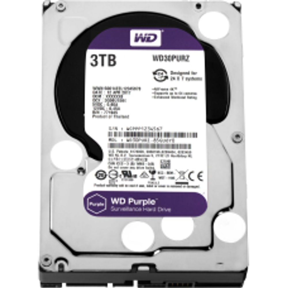 Жесткий диск Western Digital WD Purple 3 ТБ 3,5″ (WD30PURZ)