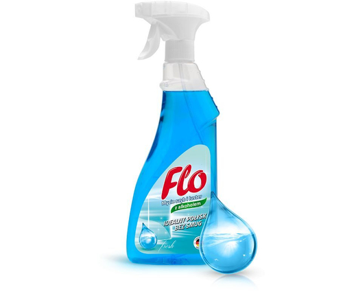 СРЕДСТВО Д/МЫТЬЯ СТЕКОЛ И ЗЕРКАЛ FLO FRESH 500МЛ 1570