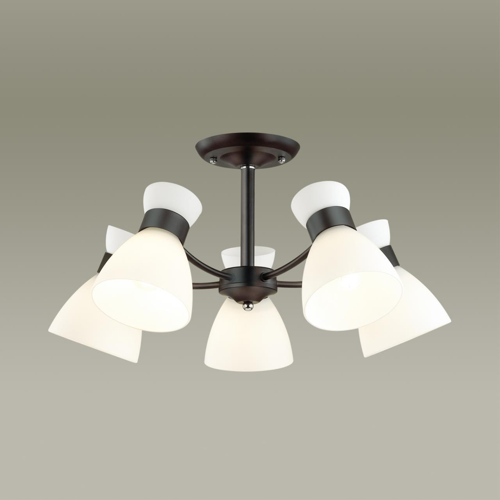 4534/5C COMFI LN21 82 черный Люстра потолочная E27 5*60W 220V WILMA