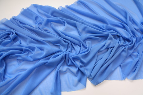 Сетка трикотаж голубая