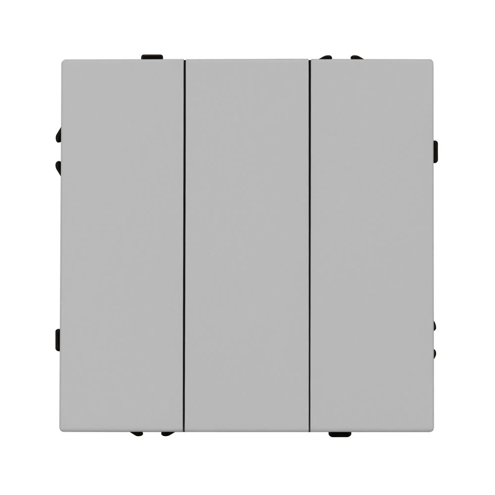 Механизм выключателя трехклавишный непроходной SWT-NOBE-MK03-SFPL-IS (230V, 10A) (Arlight, Никель) 061800
