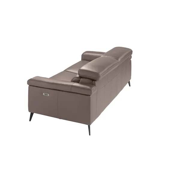 Трехместный диван с реклайнером Angel Cerda 5319-3P, бежевая кожа