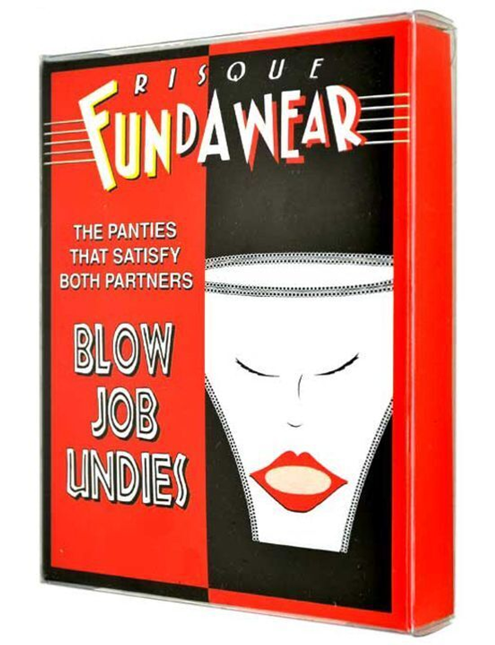 Женские трусики с ротиком (Размер: S-M-L) (Цвет: белый с красным)