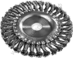 DEXX. Щетка дисковая для УШМ, жгутированная стальная проволока 0,5мм, 150ммх22мм