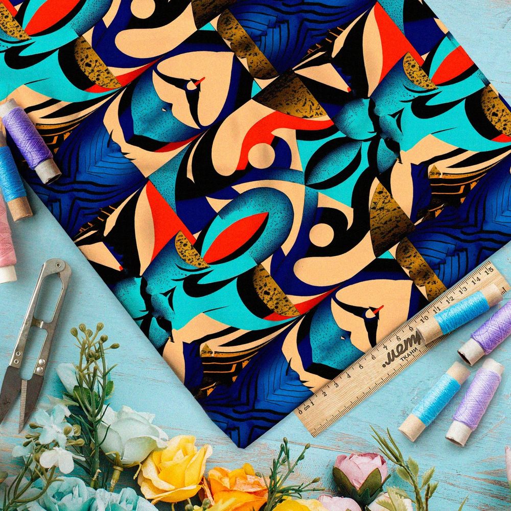 Ткань оксфорд 210 индийские усы