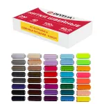 Нитки швейные 40/2, 200 м, полиэстер, НАБОР 40 цветов, DEVELIA (Девелиа), 609628