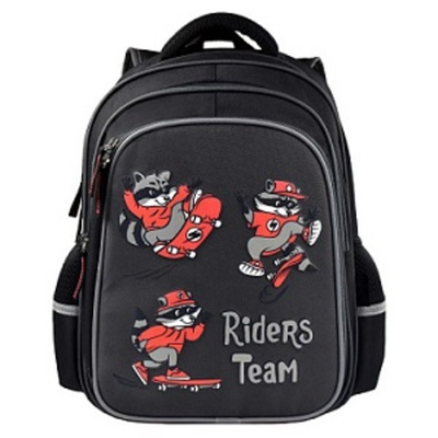 Школьный рюкзак Феникс+ "Еноты на скейтах", для мальчиков, полиэстер