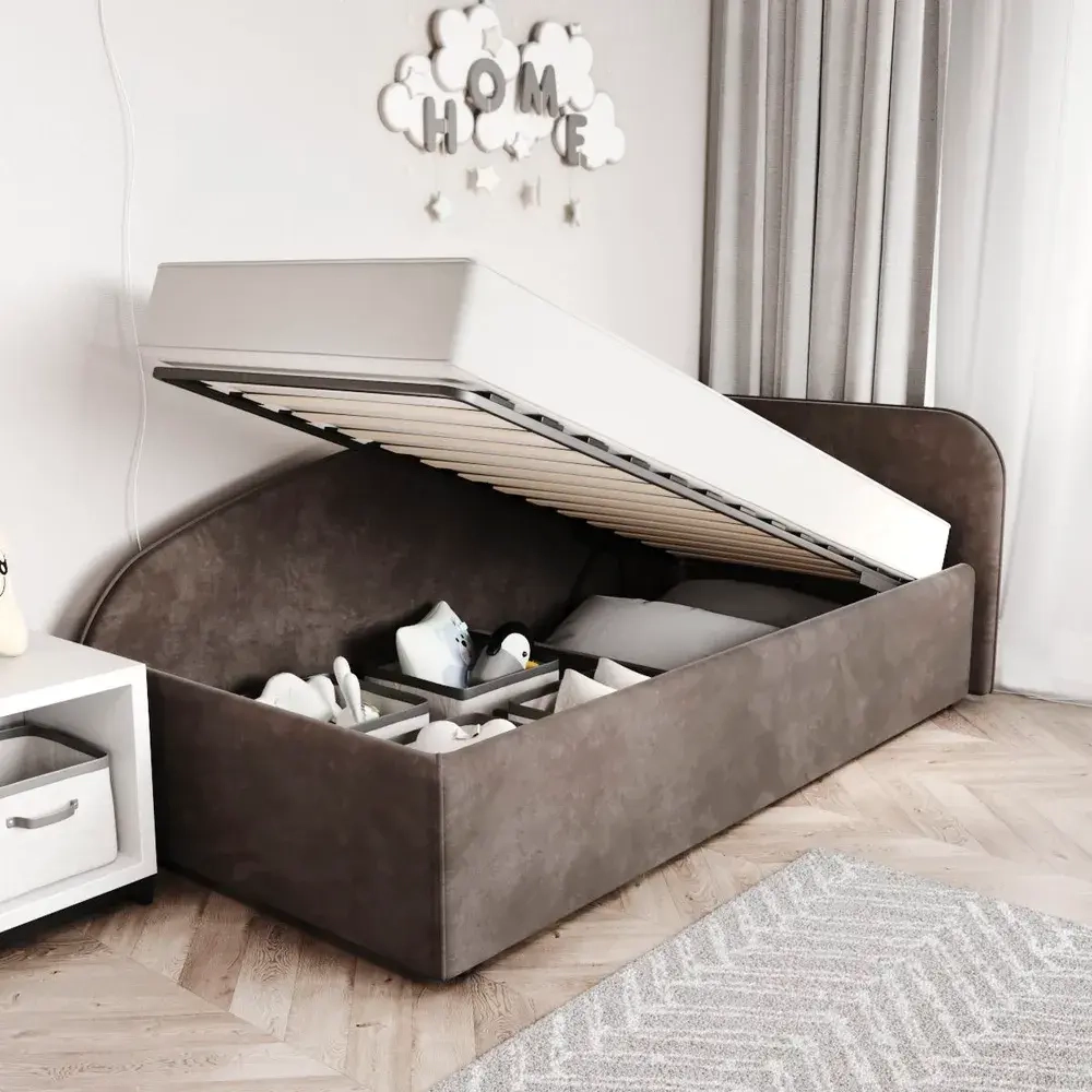 Кровать Элис 90х200 Шоколадный Правый Угол